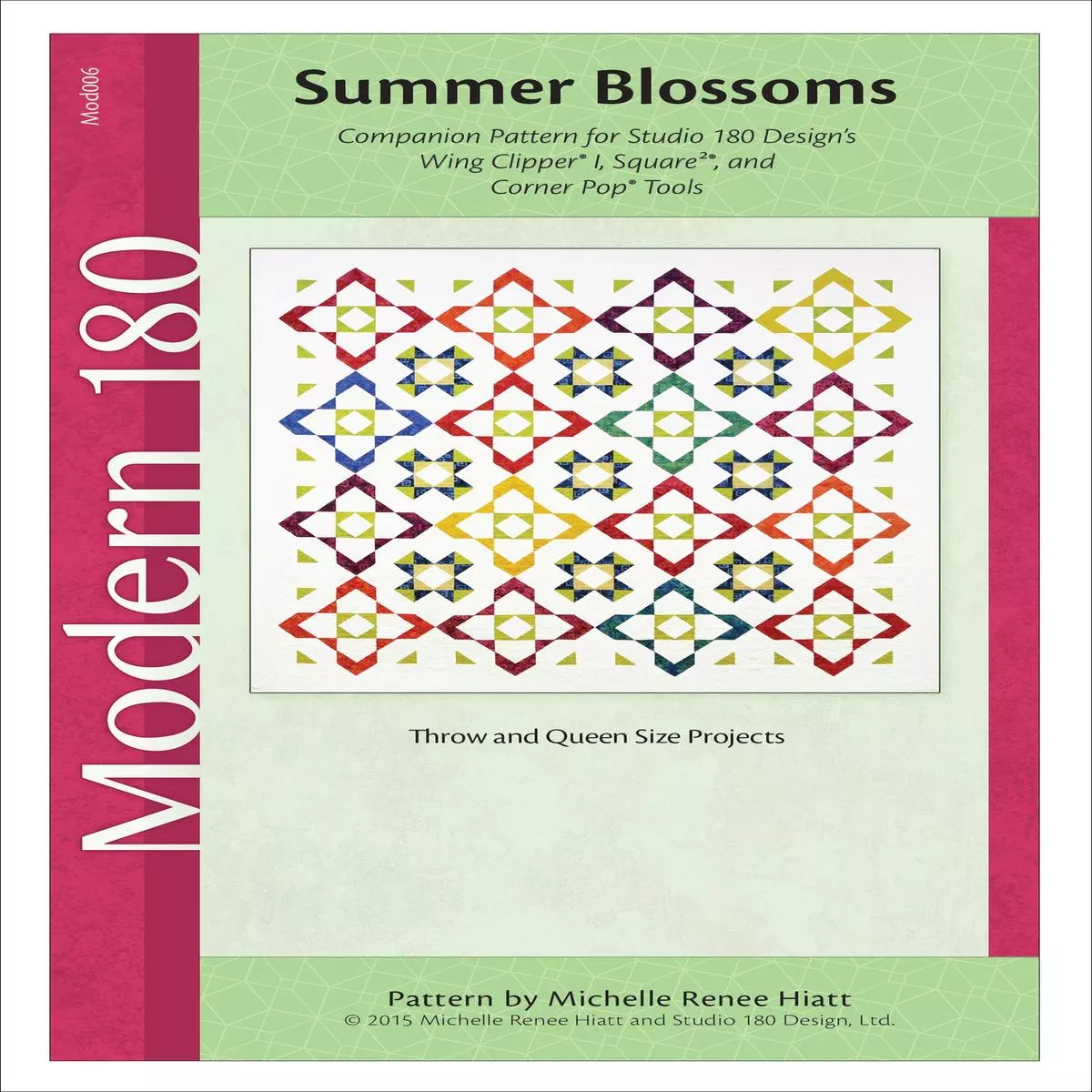 studio-180-design-summer-blossoms-quilting-pattern-mod006 Studio 180 Design Summer Blossoms Quilting Pattern MOD006