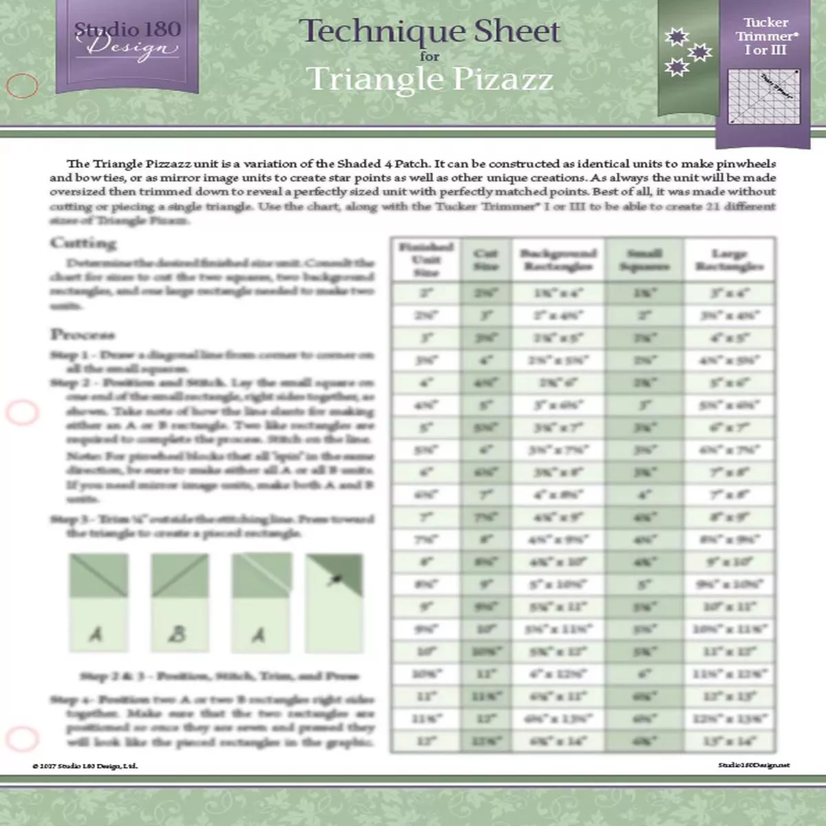 studio-180-design-triangle-pizazz-technique-sheet-dtec19 Studio 180 Design Triangle Pizazz Technique Sheet DTEC19