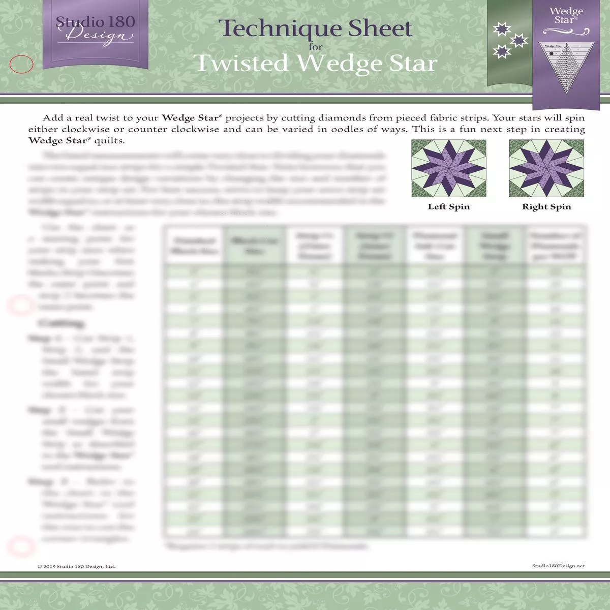 studio-180-design-twisted-wedge-star-technique-sheet-dtec24 Studio 180 Design Twisted Wedge Star Technique Sheet DTEC24