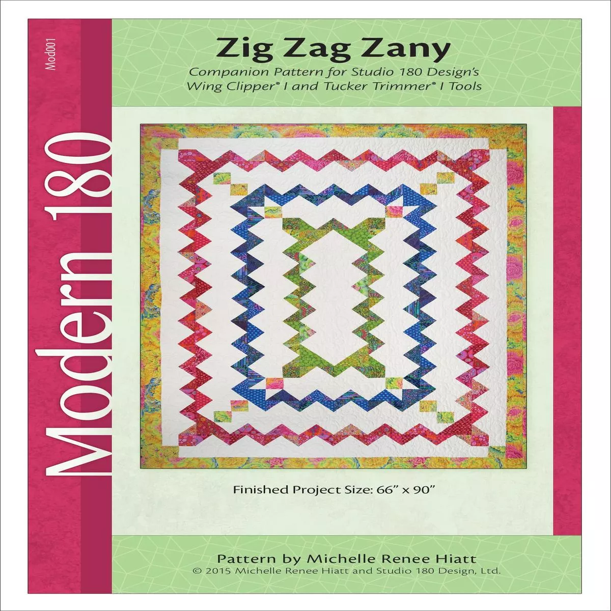 studio-180-design-zig-zag-zany-quilting-pattern-mod001 Studio 180 Design Zig Zag Zany Quilting Pattern MOD001