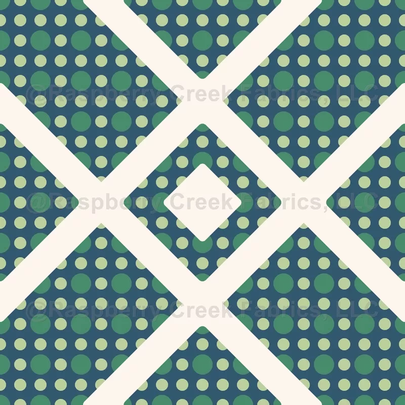 Subtle Ethnic Geometric Pattern in Teal