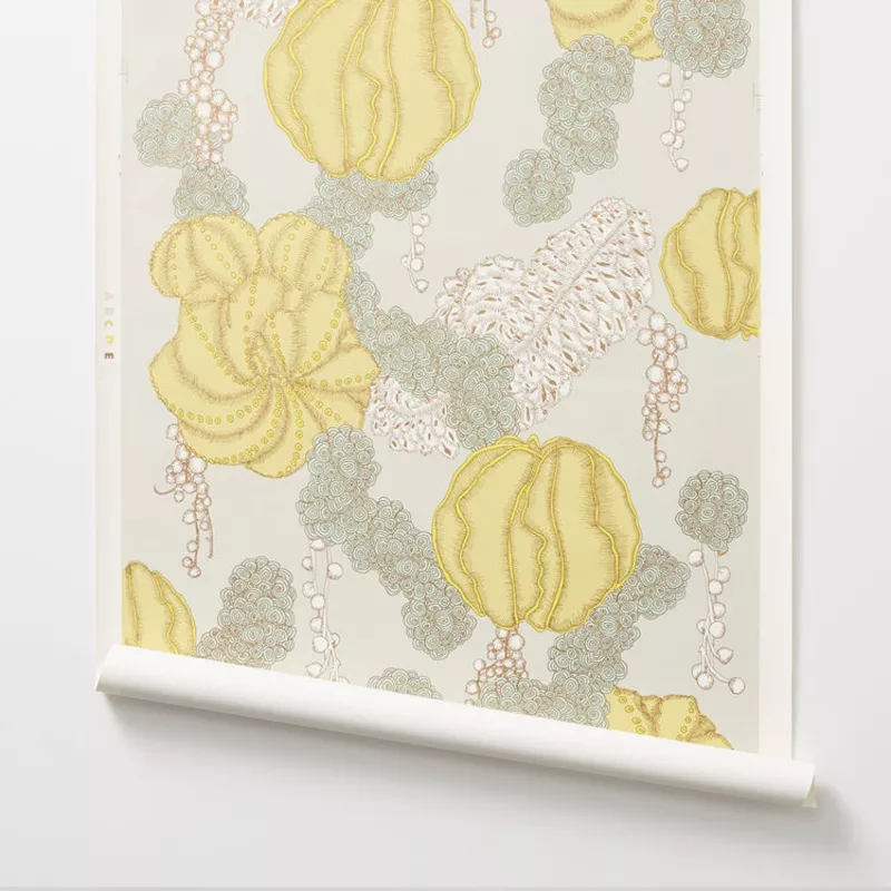 Succulent – Yellow Wallcovering