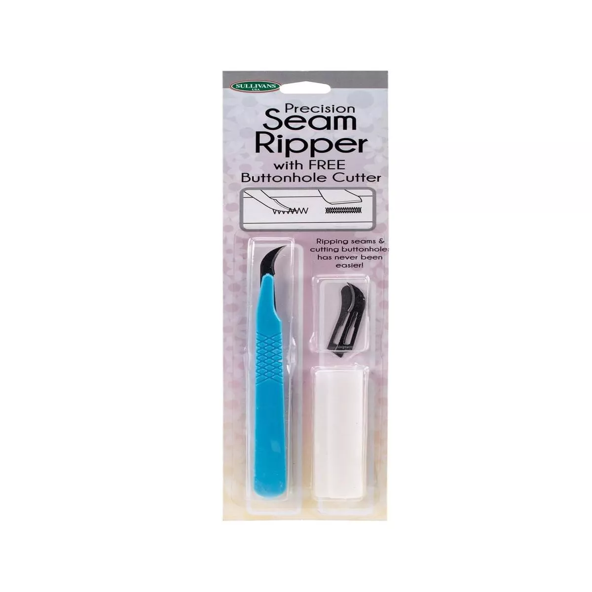 Sullivans Precision Seam Ripper with Buttonhole Cutter