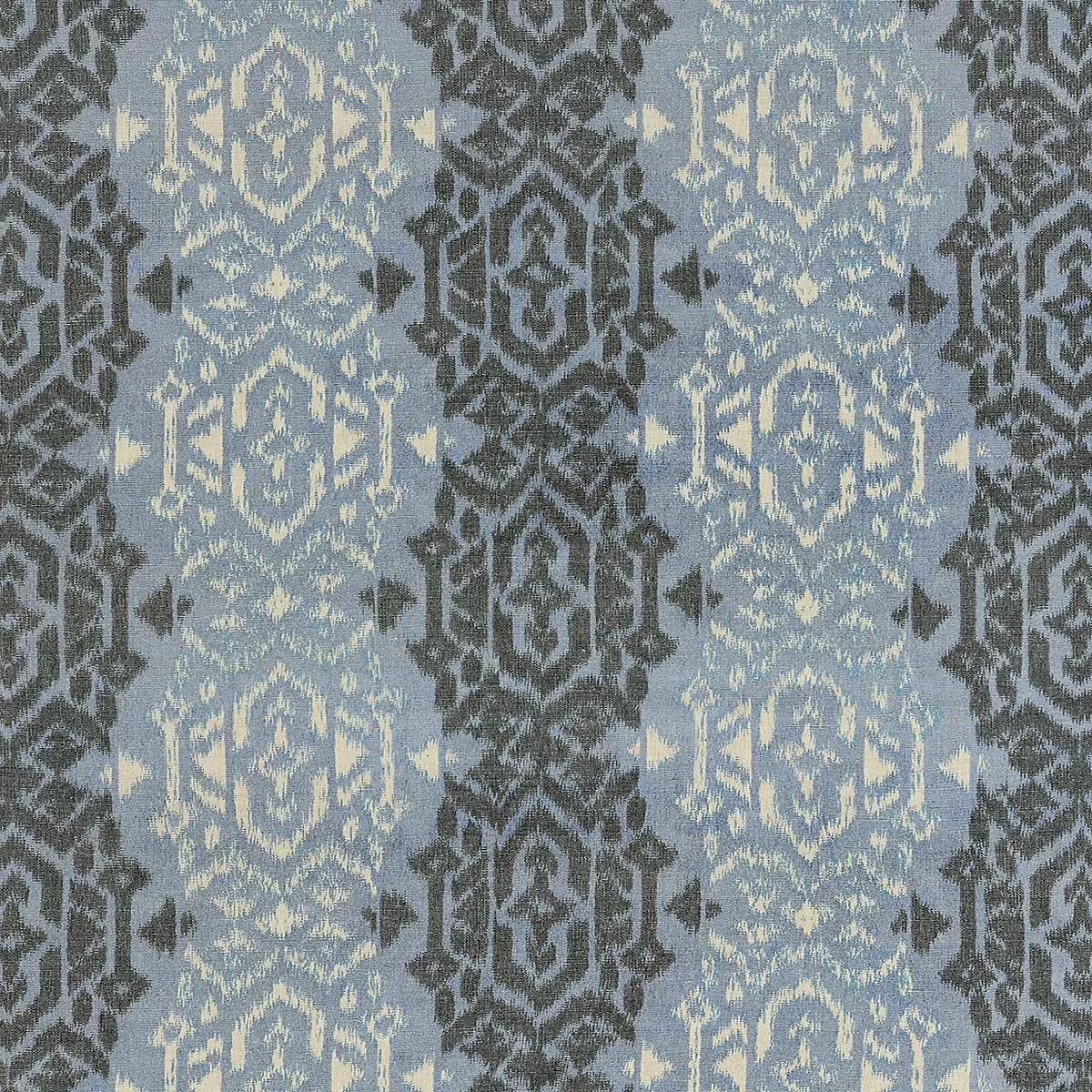 Sumatra Ikat Weave – Indigo by Scalamandre Fabric