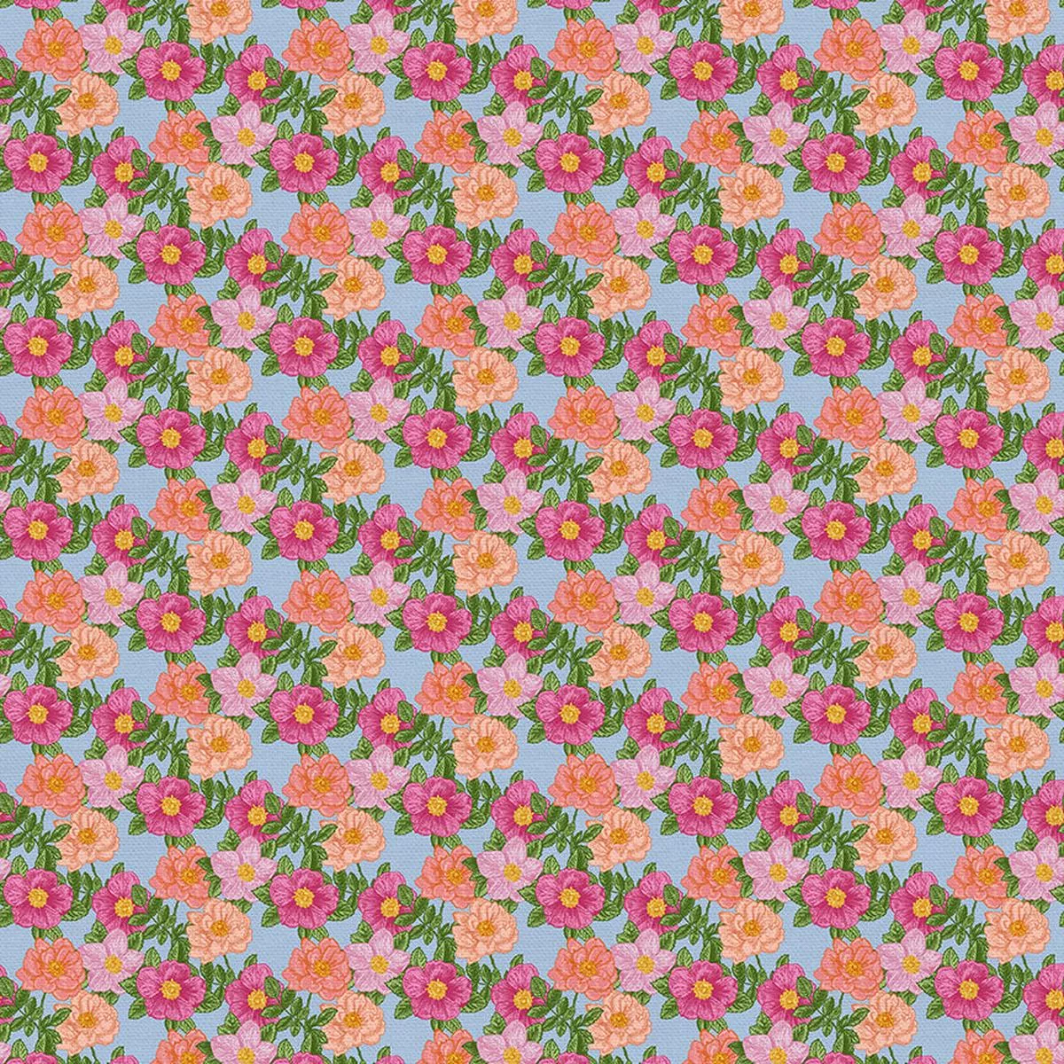 summer-blooms-multi-quilting-cotton Summer Blooms – Multi – Quilting Cotton