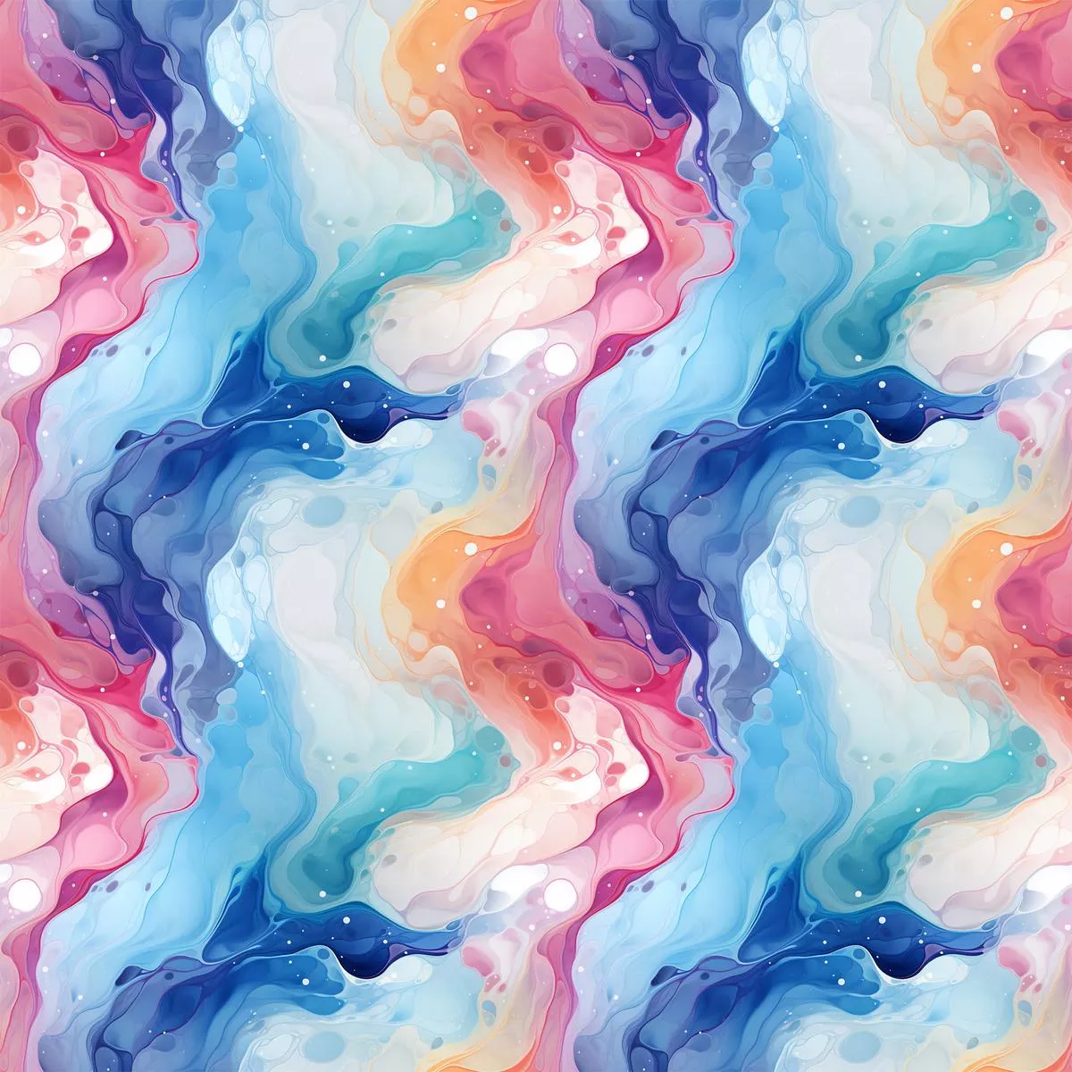 Summer Colored Marble Pattern 9 Quilting Cotton Fabric