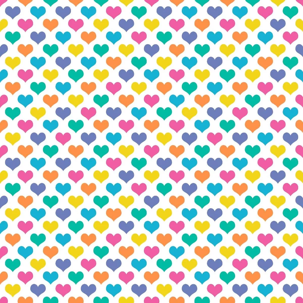 Summer Rainbow Pattern 4 Quilting Cotton Fabric