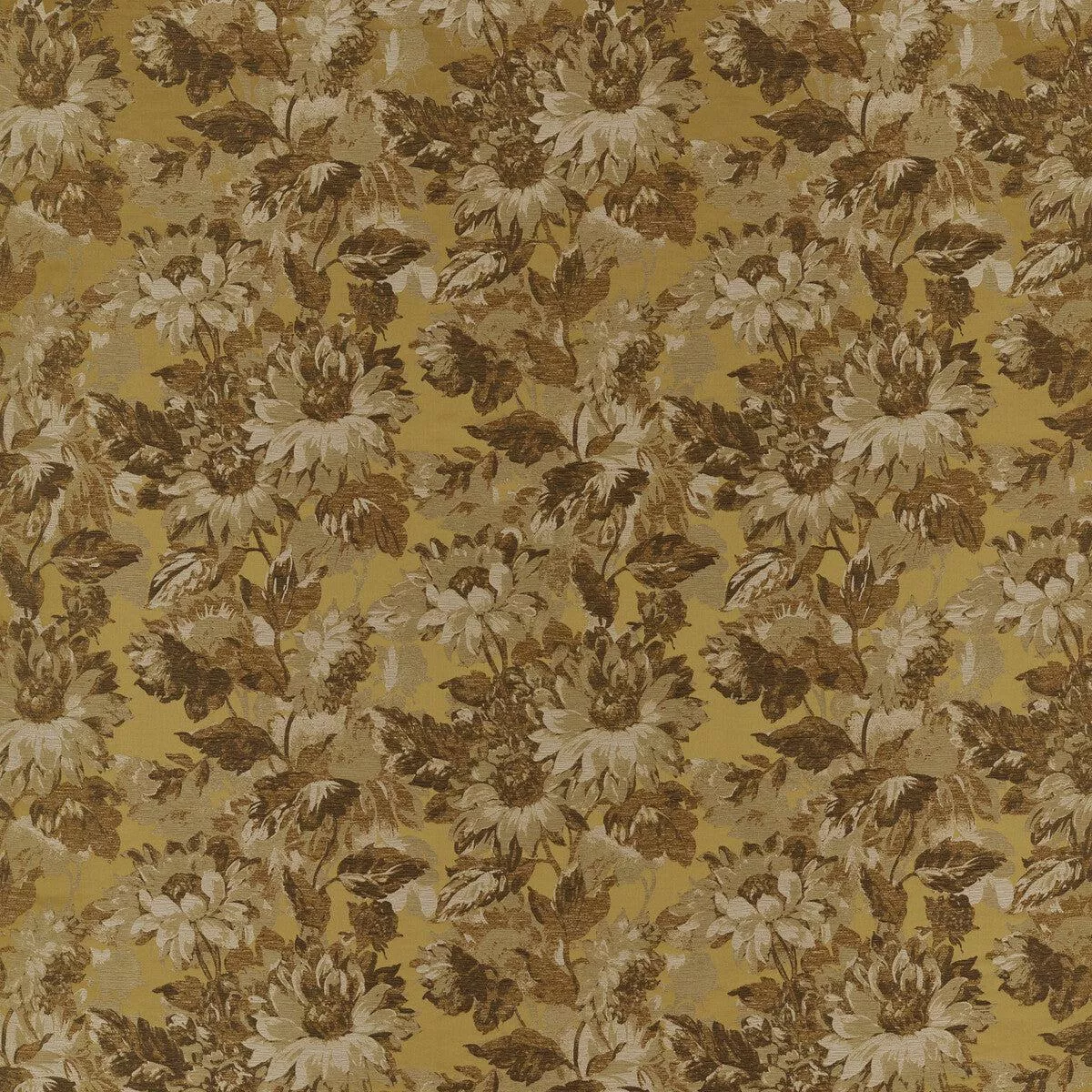 Sunforest Ochre Jacquard Fabric