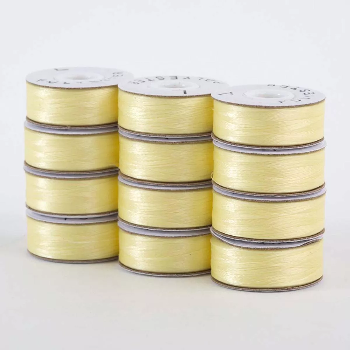 superbobs-polyester-bobbin-12pk-l-style-light-yellow SuperBobs Polyester Bobbin 12pk L-Style Light Yellow