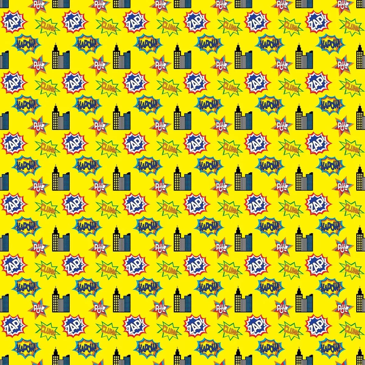 Superhero Pattern 7 Quilting Cotton Fabric