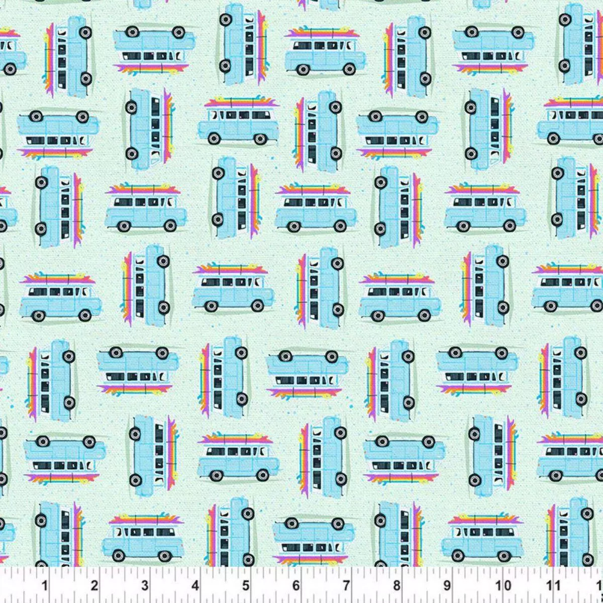 Surf Van Blue by Paintbrush Studio