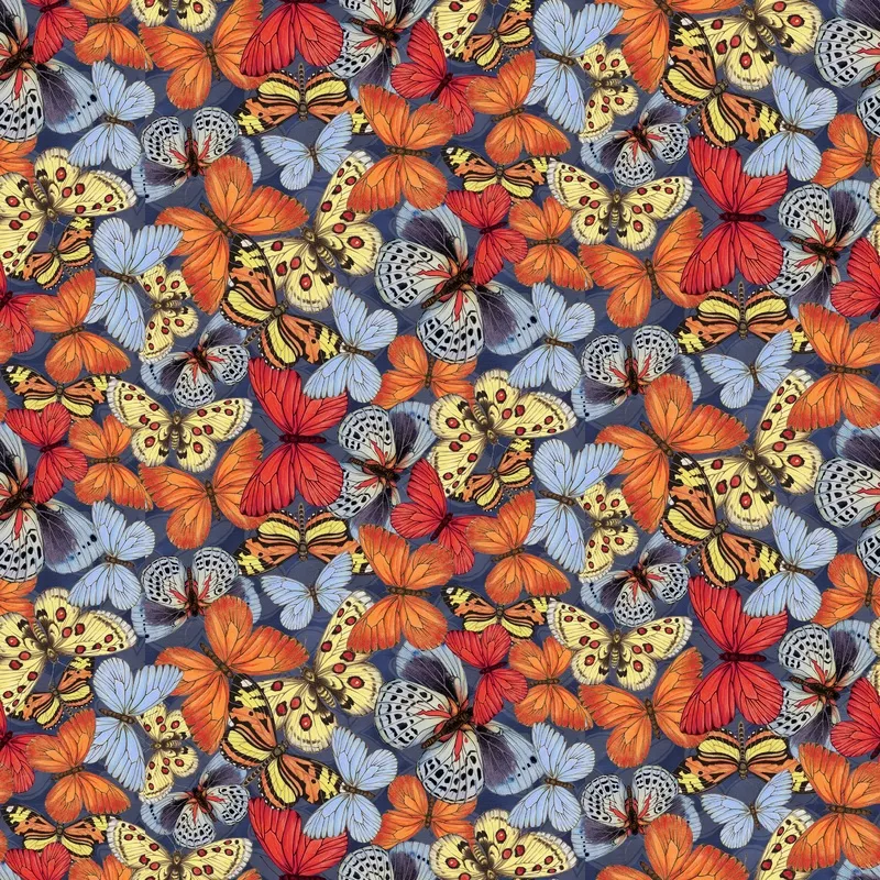 Susan Winget Colorful Butterfly Fabric