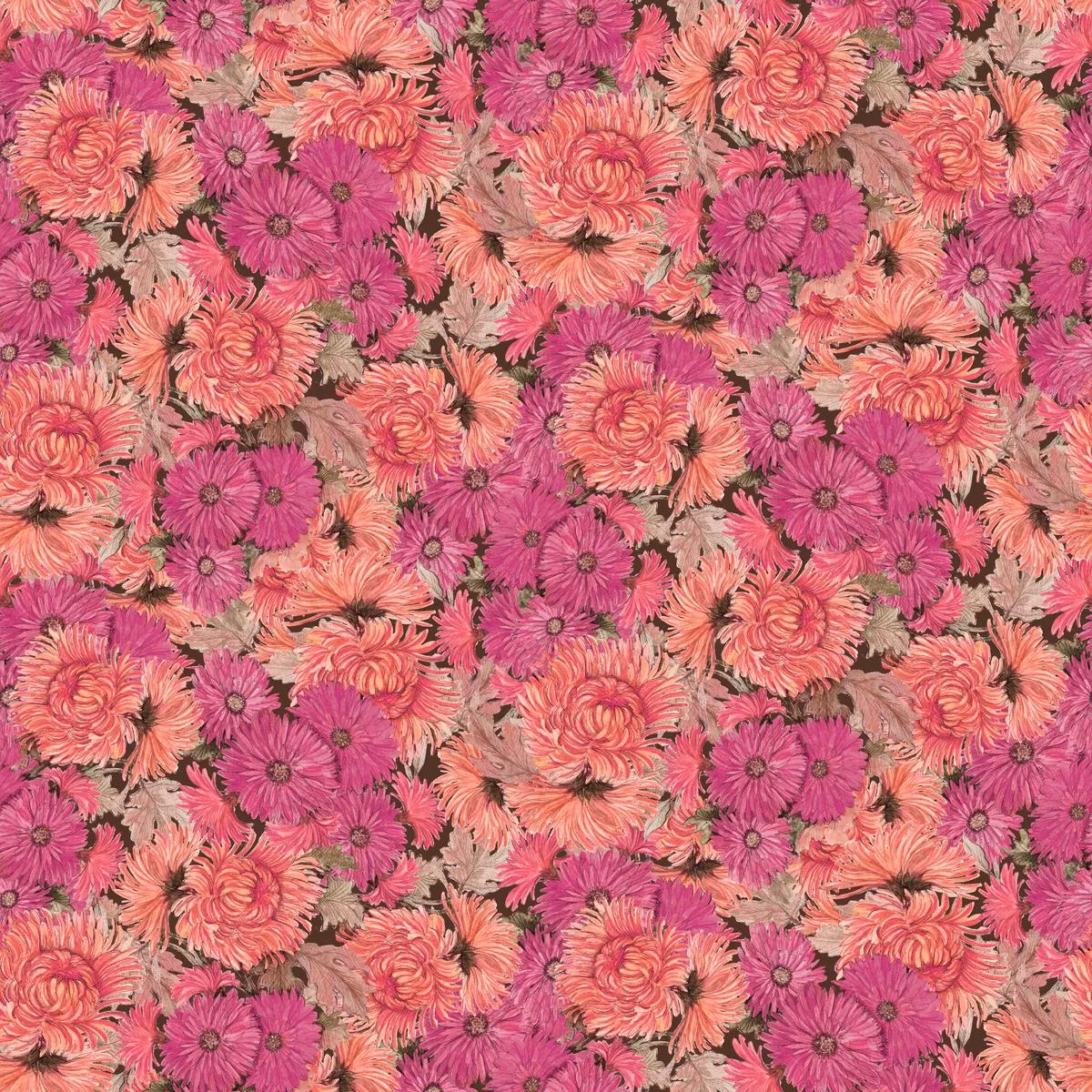 susan-winget-packed-mums-on-plum-fabric Susan Winget Packed Mums on Plum Fabric