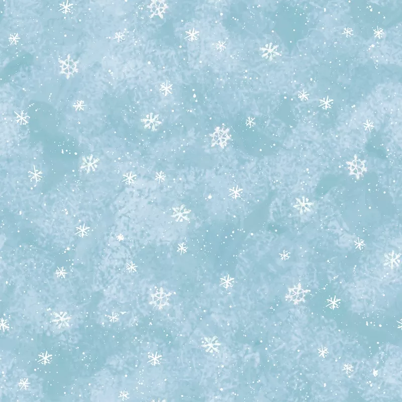 Susan Winget Snowflake Sprinkle Blue Fabric
