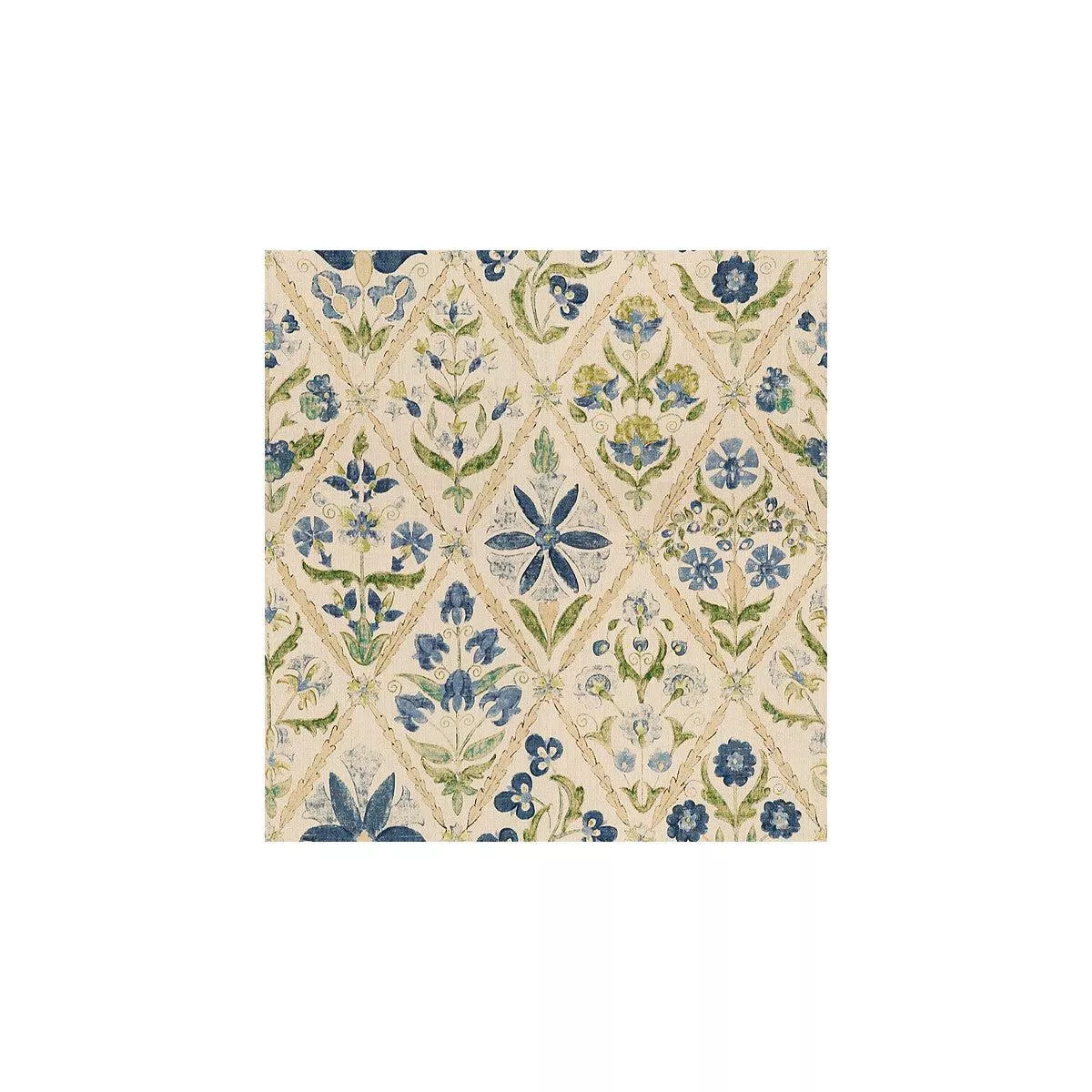 susani-trellis-blue-green-fabric Susani Trellis Blue/Green Fabric