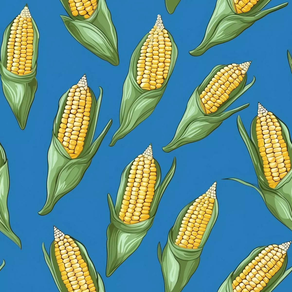 Sweet Corn Pattern 2 Quilting Cotton Fabric