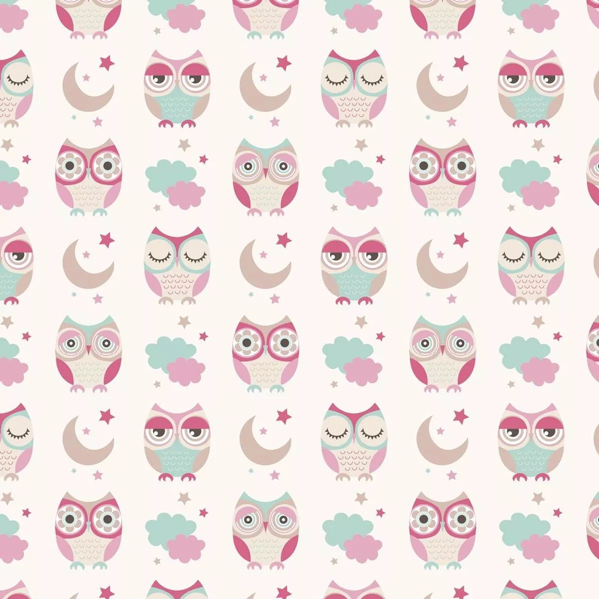 sweet-dream-owl-fabric-pastel Sweet Dream Owl Fabric – Pastel