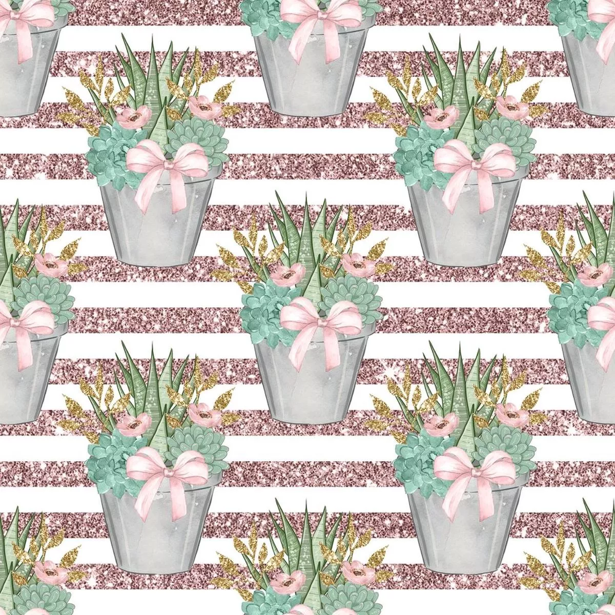 sweet-succulents-pattern-1-fabric-white Sweet Succulents Pattern #1 Fabric – White