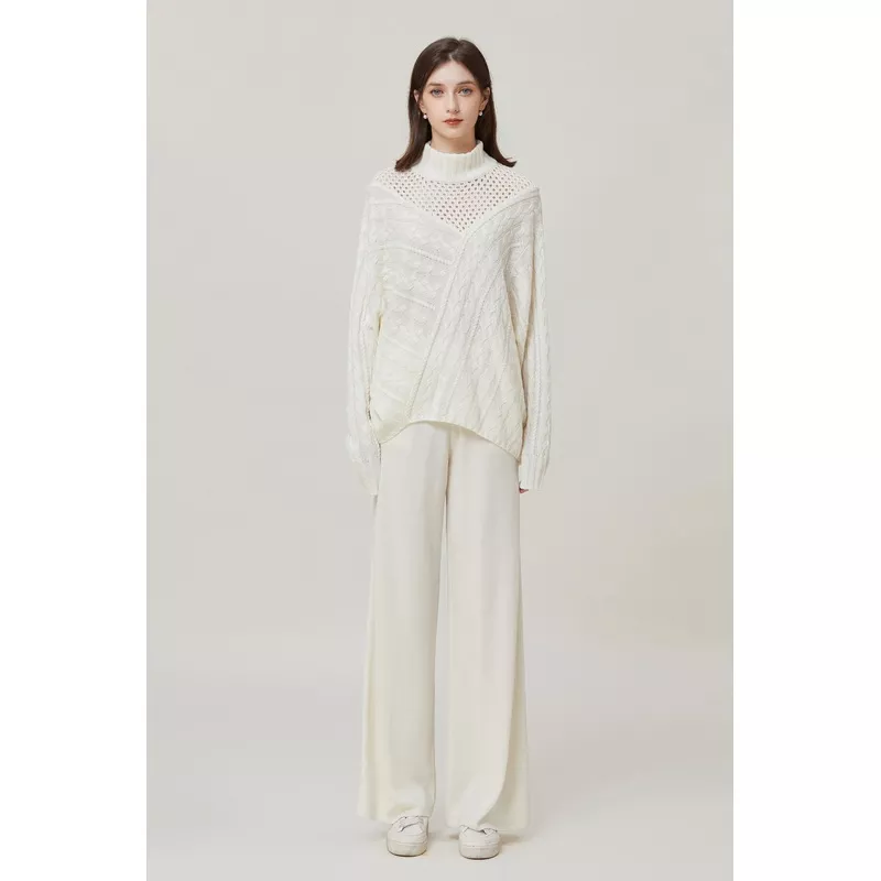 Sylphide | Edmee White Wool Sweater