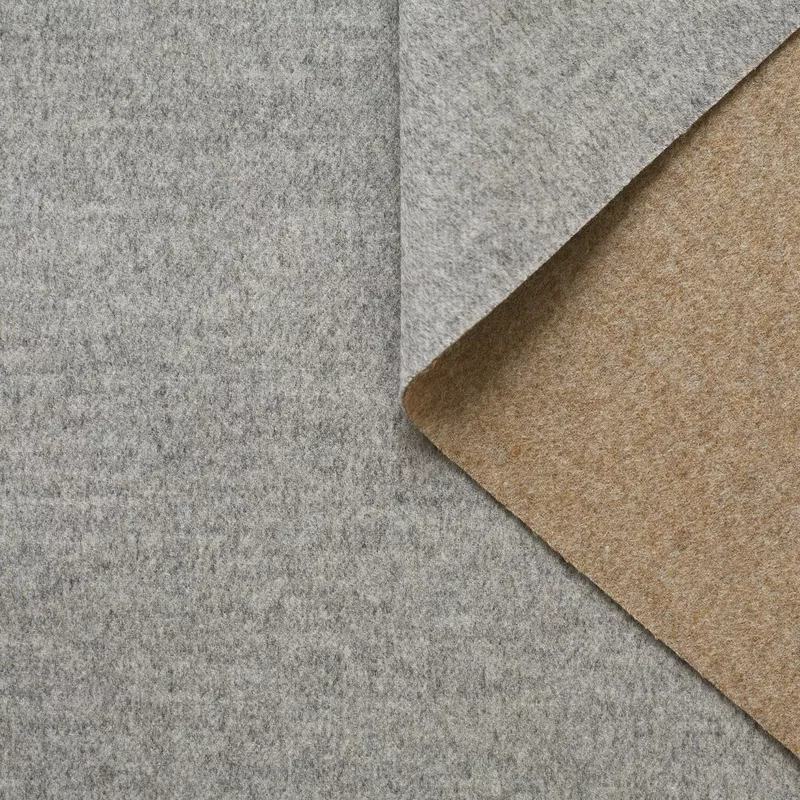 T22E00706 | Double Face Brushed Wool Drap Steeple Gray