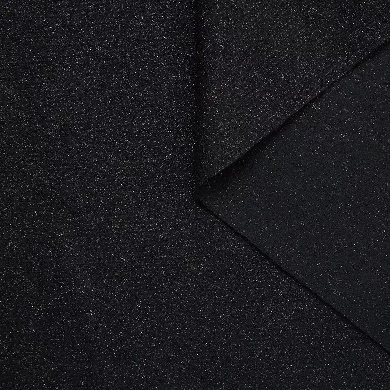 T23A05570 | Sparkling Lurex Wool Drap Black