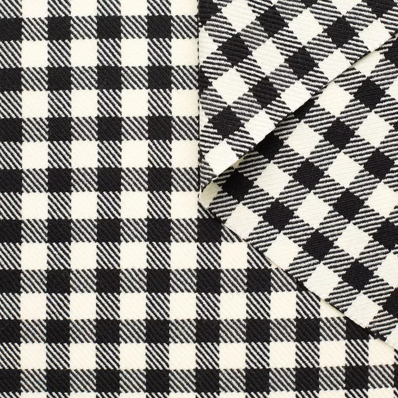 t23m05079-wool-gingham-suiting-black T23M05079 | Wool Gingham Suiting Black