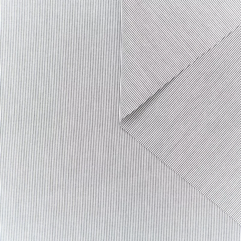 T24A06460 | Striped Textured Cotton White