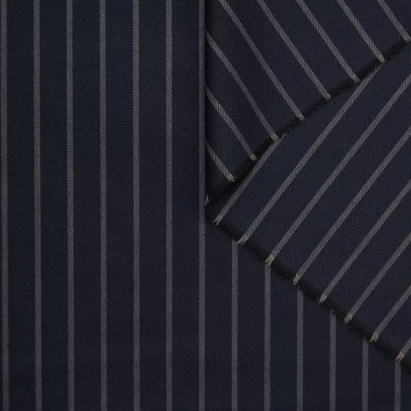 T24A09240 | Stripe Wool Twill Total Eclipse