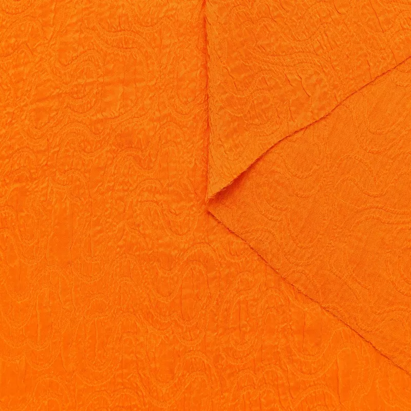 T24D11270 | Jacquard Cloqu Tangelo