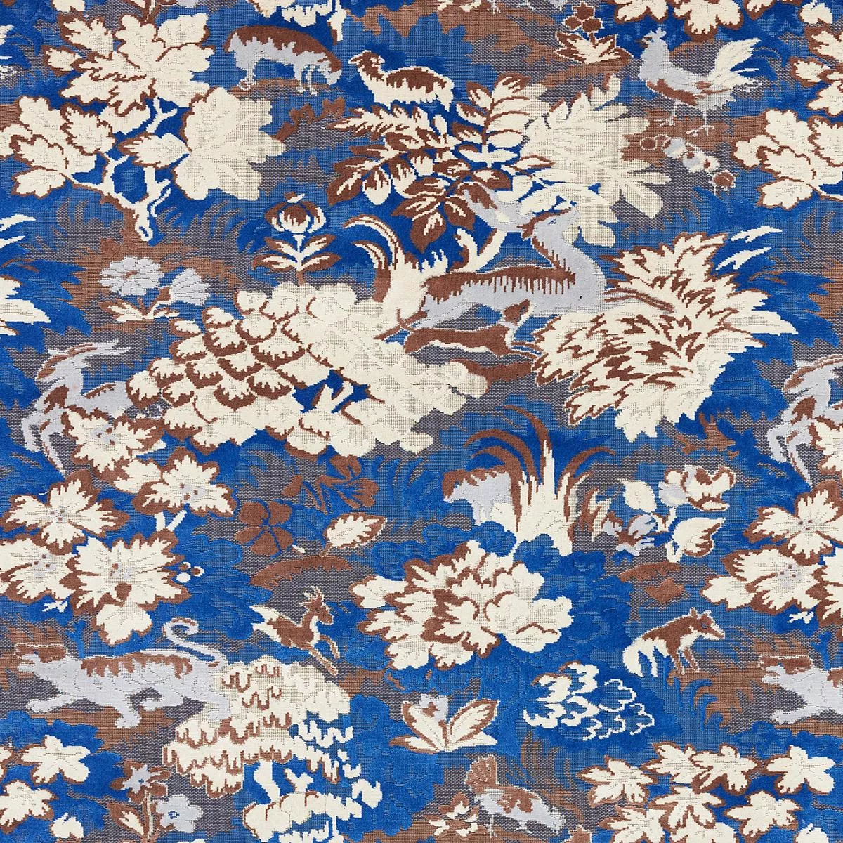 Tails Tale – Blue Wood by Scalamandre Fabric