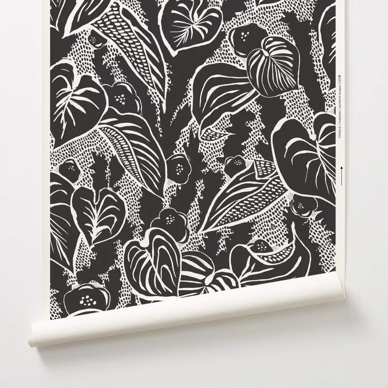 tangle-black-wallcovering Tangle – Black Wallcovering