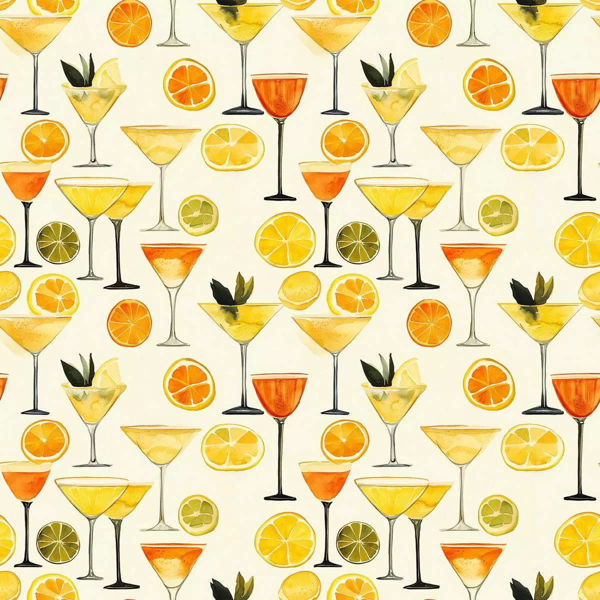 Tart and Tipsy Pattern 7 Quilting Cotton Fabric