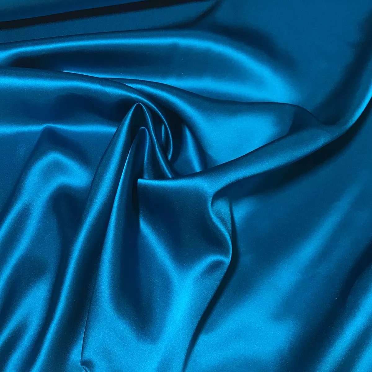 Teal Blue – 19mm Silk Charmeuse