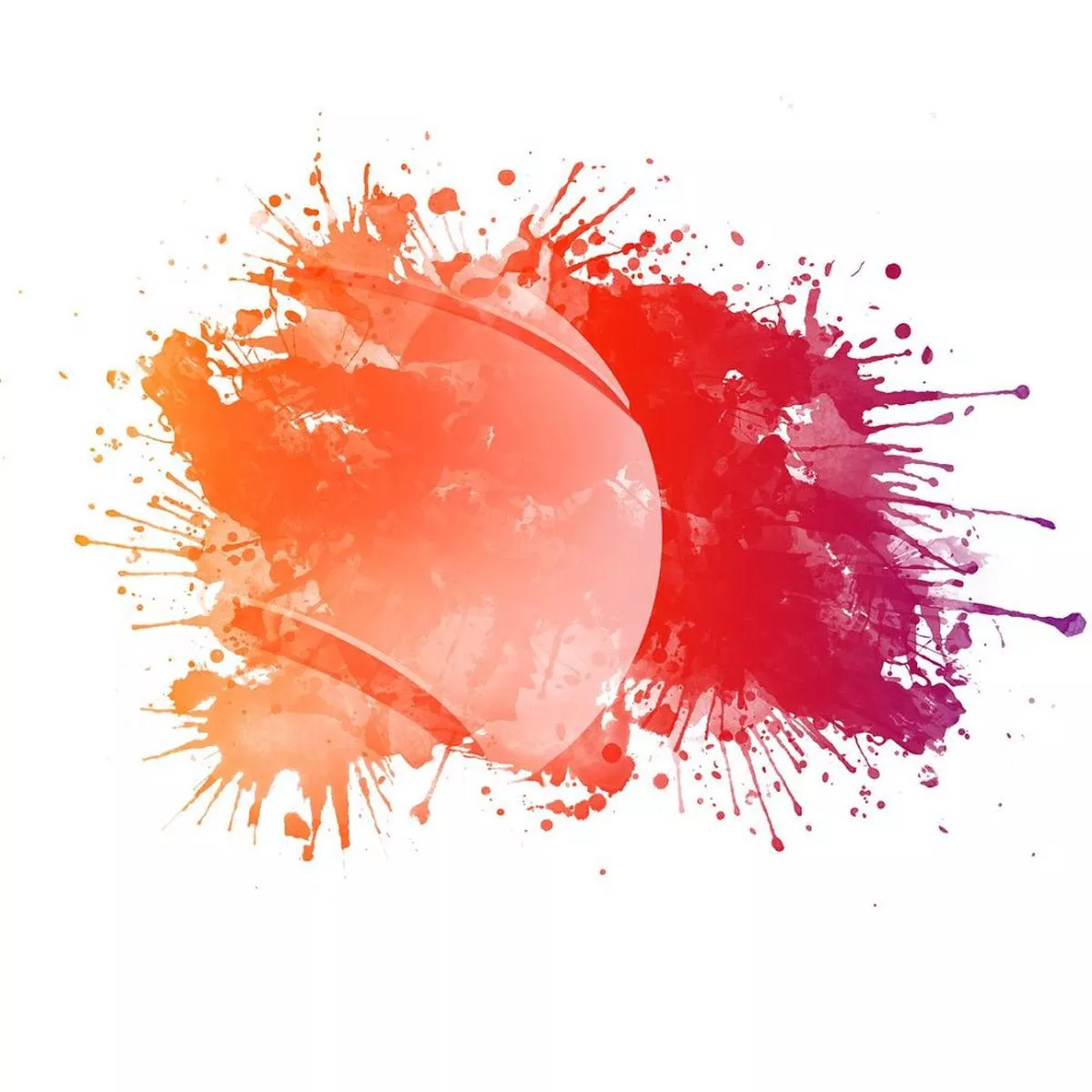 tennis-ball-ink-splash-fabric-panel Tennis Ball Ink Splash Fabric Panel
