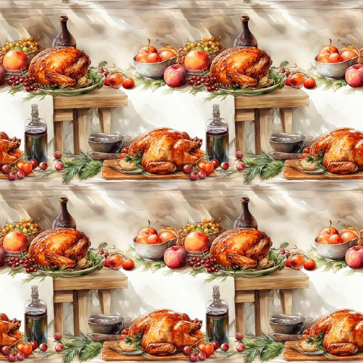 thanksgiving-meal-12-fabric Thanksgiving Meal #12 Fabric