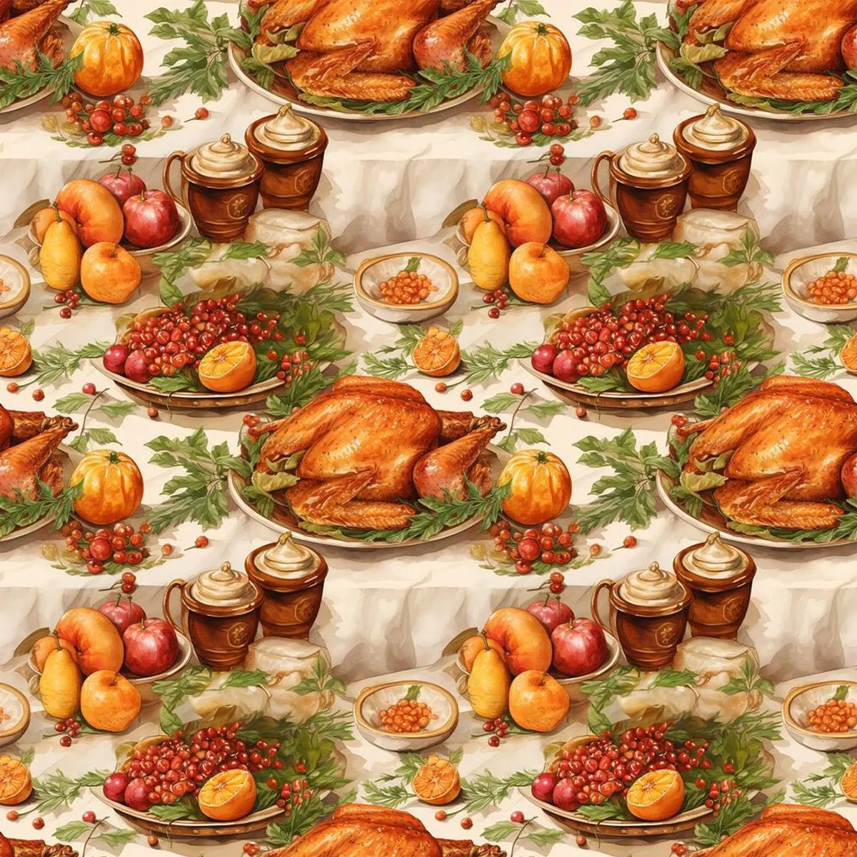 thanksgiving-meal-9-fabric Thanksgiving Meal #9 Fabric