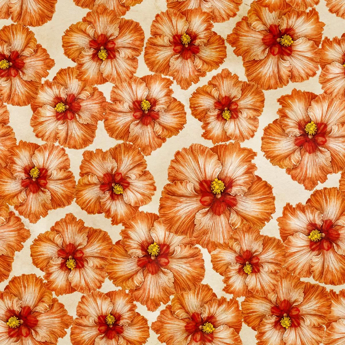 tim-coffey-tropical-nostalgia-copper-hibiscus-fabric Tim Coffey – Tropical Nostalgia – Copper Hibiscus Fabric