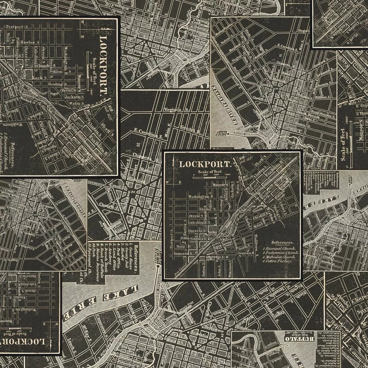 Tim Holtz – Palette Charcoal – Charcoal Map