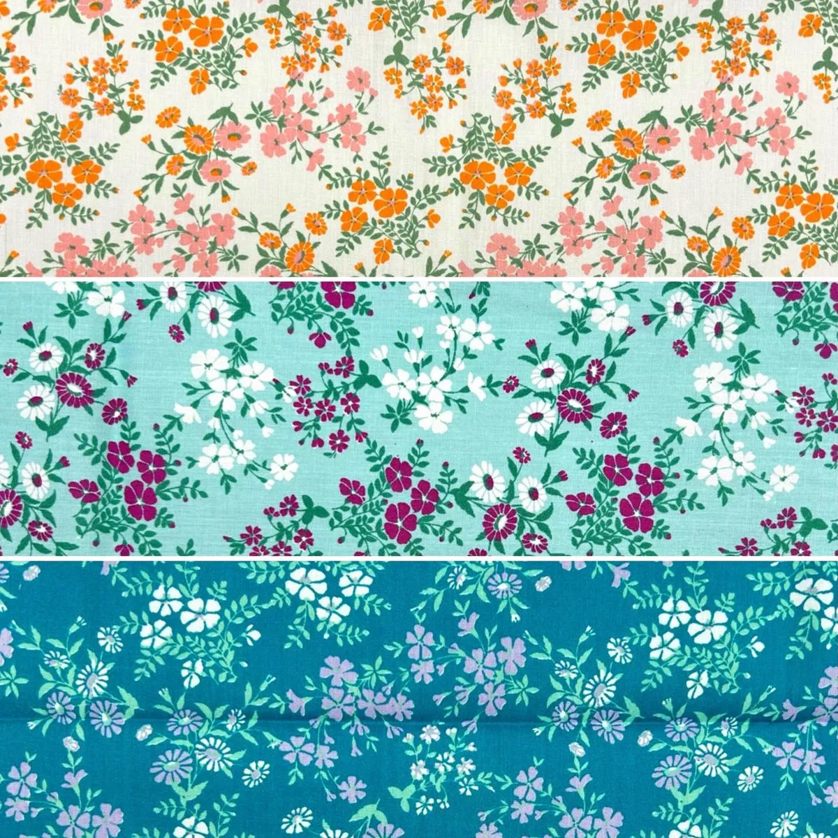 Tiny Blossom Polycotton Fabric – 3m Pre-cut