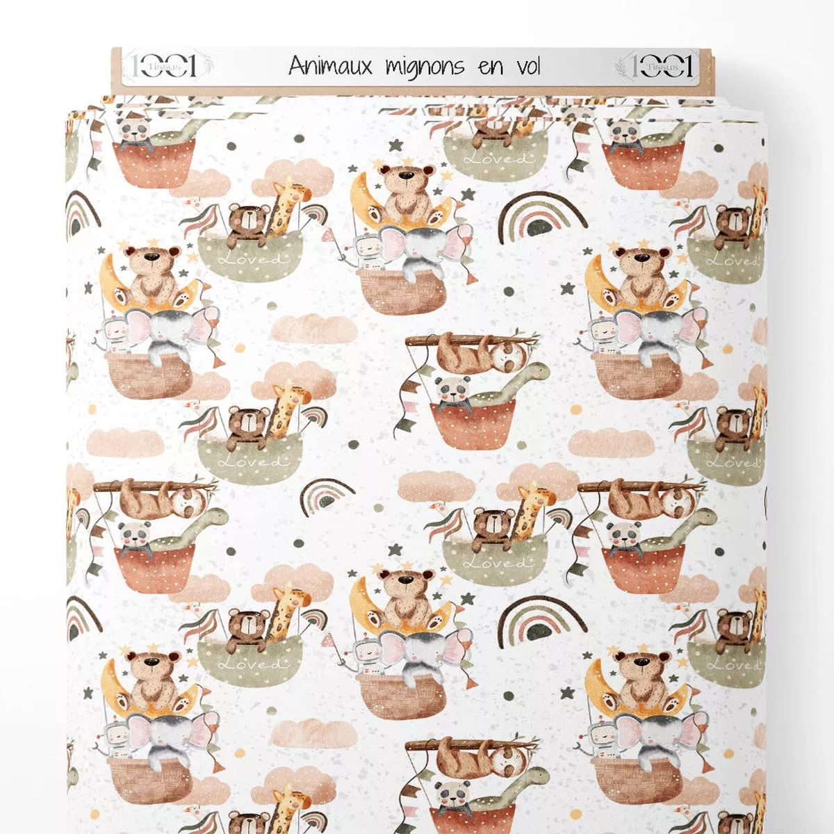 tissu-animaux-mignons-en-vol Tissu – Animaux mignons en vol