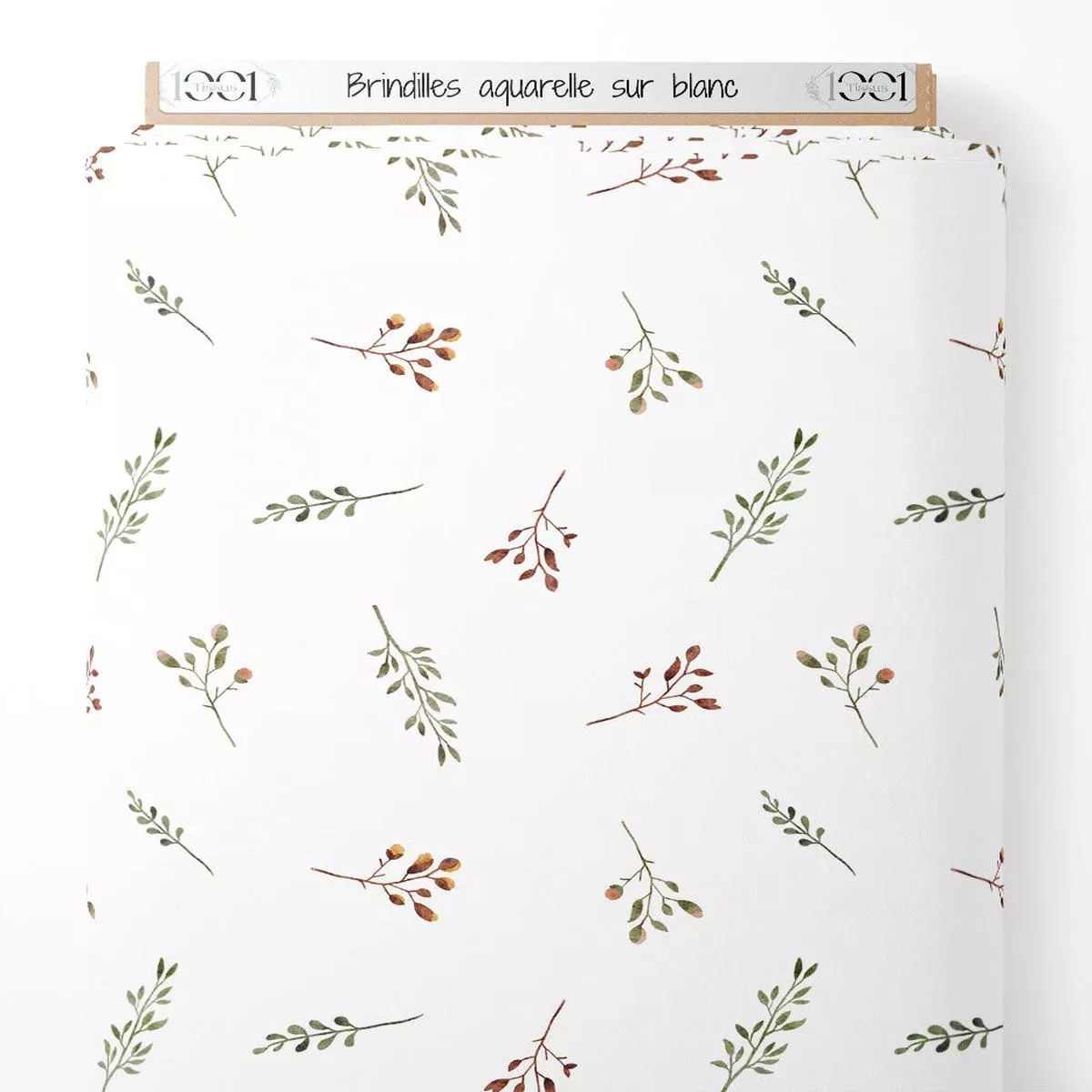 tissu-brindilles-aquarelle-sur-blanc Tissu – Brindilles aquarelle sur blanc