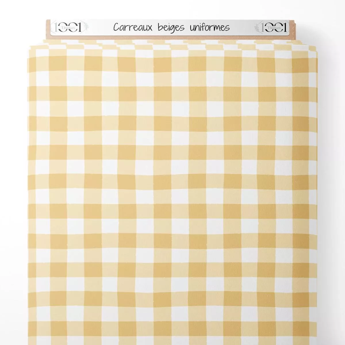 Tissu – Carreaux beiges uniformes