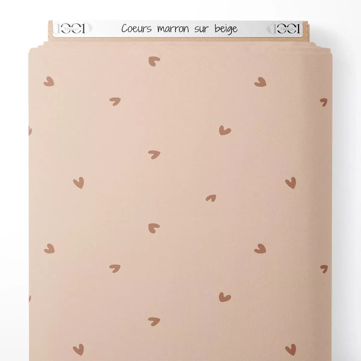 tissu-curs-marron-sur-beige Tissu – Curs marron sur beige