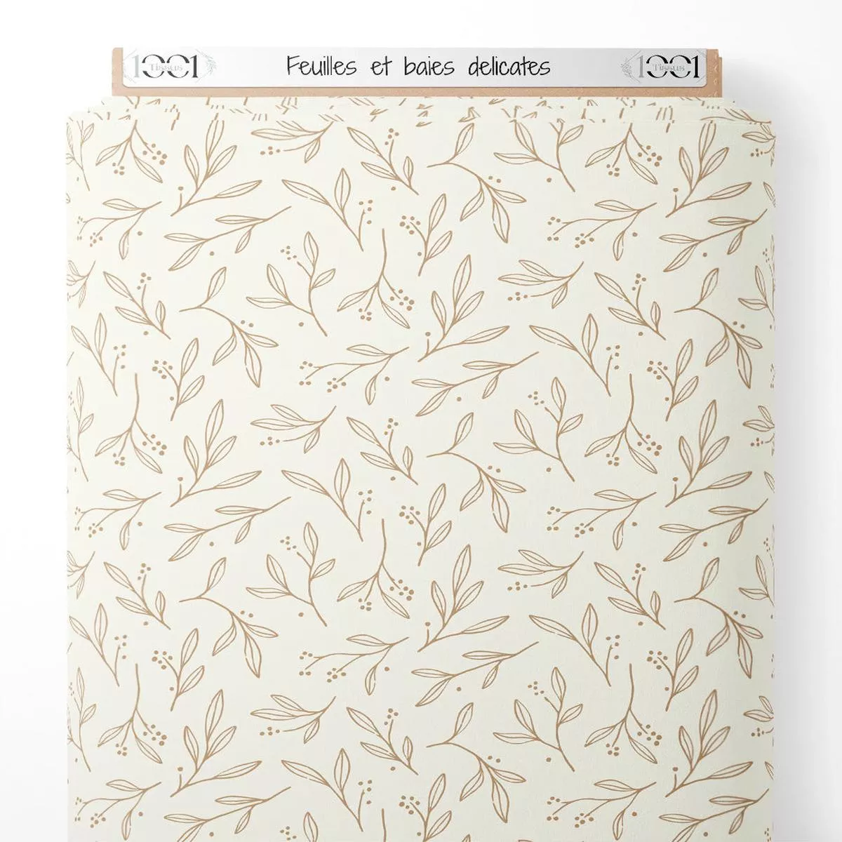 Tissu – Feuilles et baies dlicates