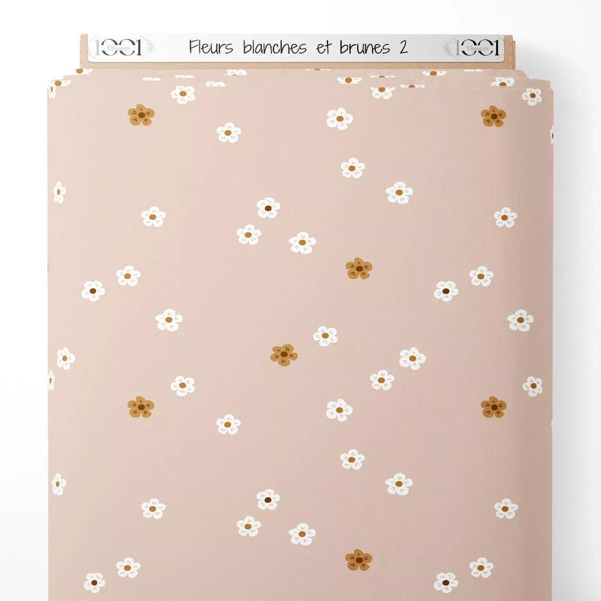 tissu-fleurs-blanches-et-brunes-2 Tissu – Fleurs blanches et brunes 2