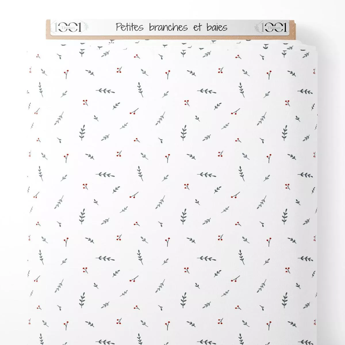 Tissu – Petites branches et baies
