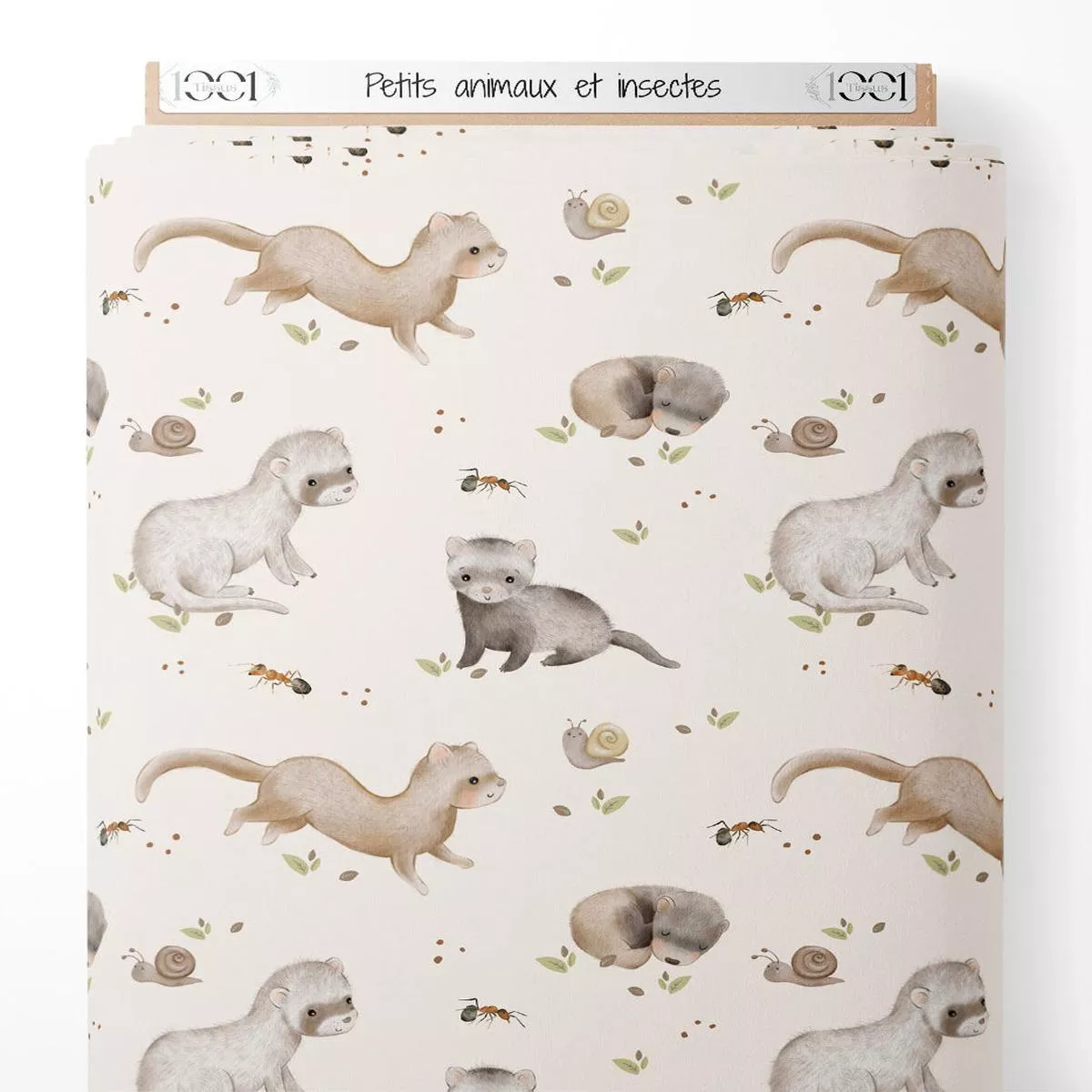 tissu-petits-animaux-et-insectes Tissu – Petits animaux et insectes