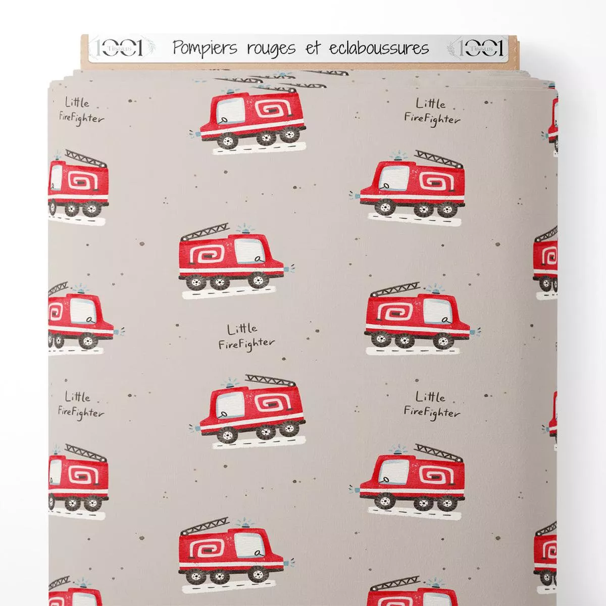 tissu-pompiers-rouges-et-claboussures Tissu – Pompiers rouges et claboussures