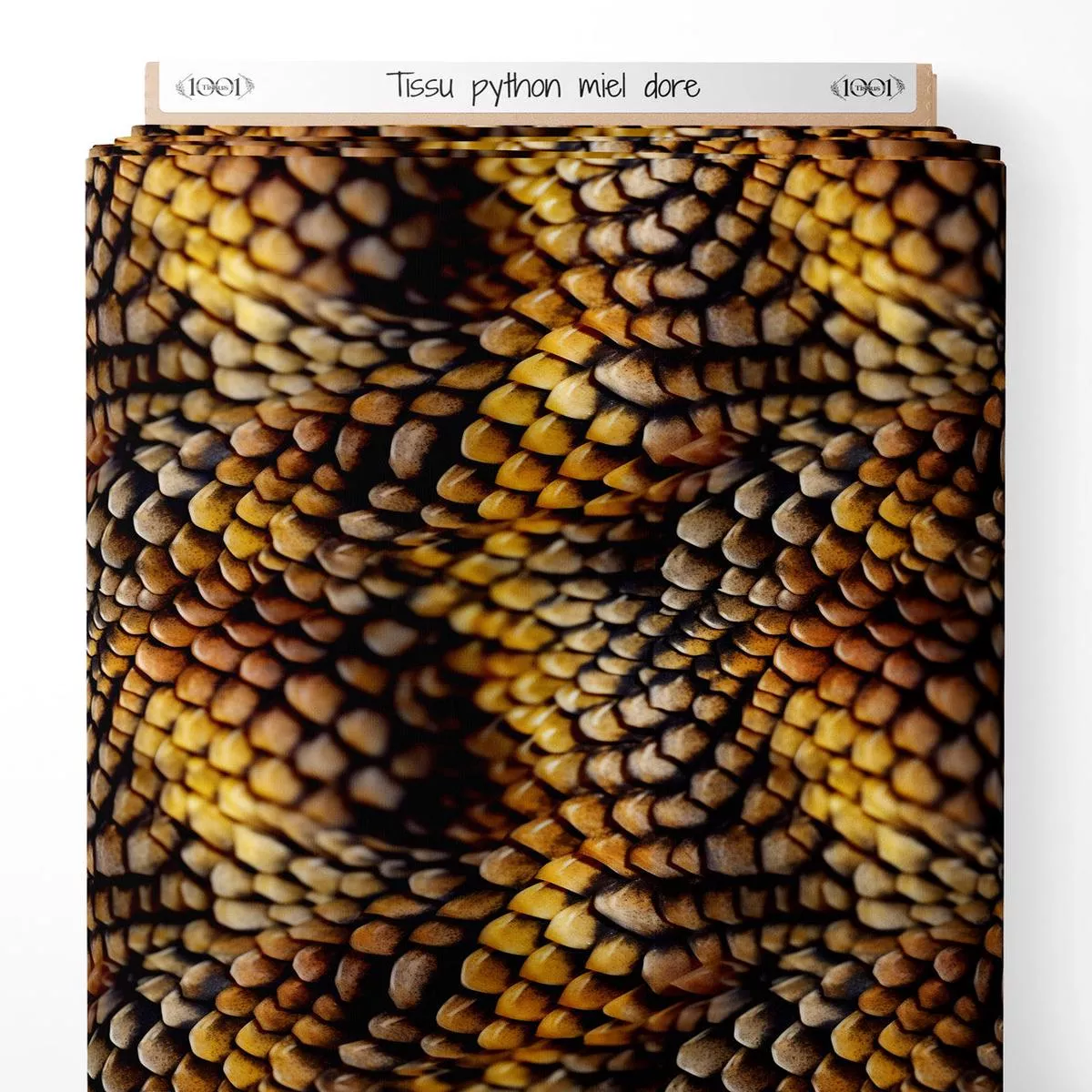 tissu-python-miel-dore Tissu – python miel dore