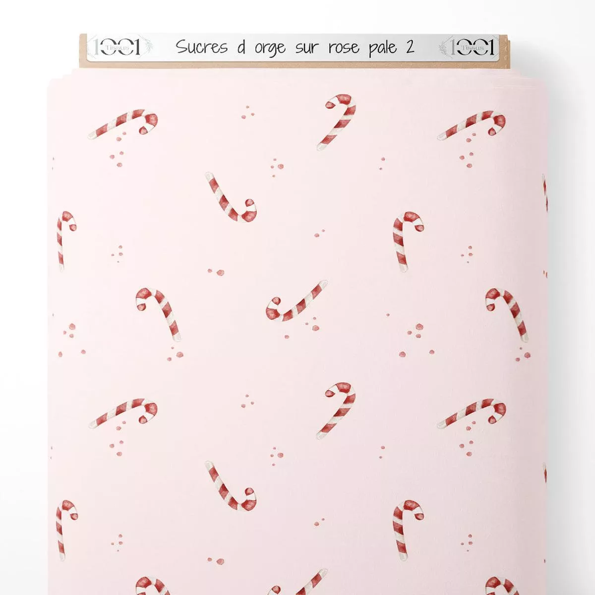 tissu-sucres-d-orge-sur-rose-ple-2 Tissu – Sucres d’orge sur rose ple 2